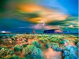 William Lesch, Lightning, Summer Thunderstorm, Monument Valley