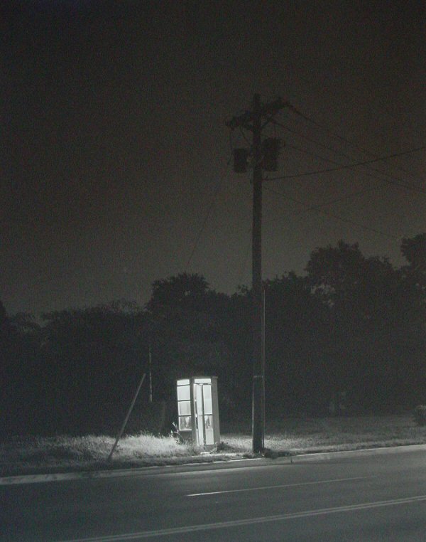 George Tice, Telephone Booth, 3 A.M.