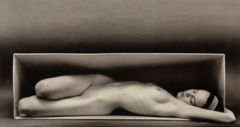Ruth Bernhard, Nude in the Box | Afterimage Gallery