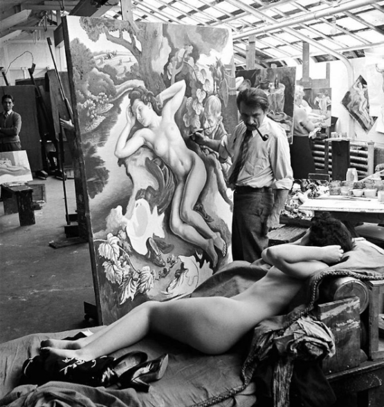 Alfred Eisenstaedt, Thomas Hart Benton Paints Rape of Persephone | Afterimage Gallery