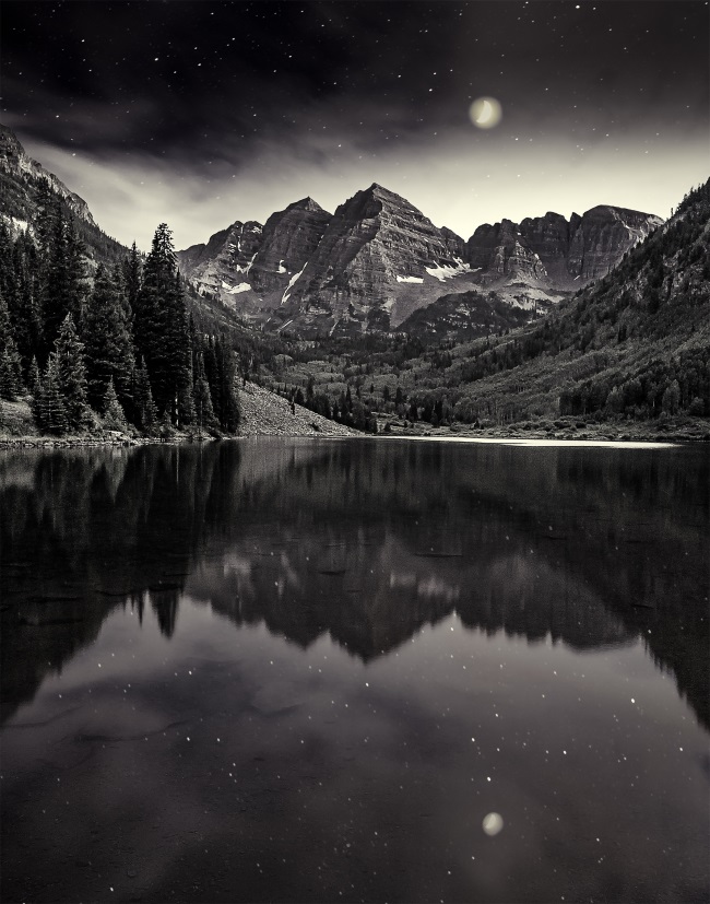 Elliott McDowell, Twilight at Maroon Bells