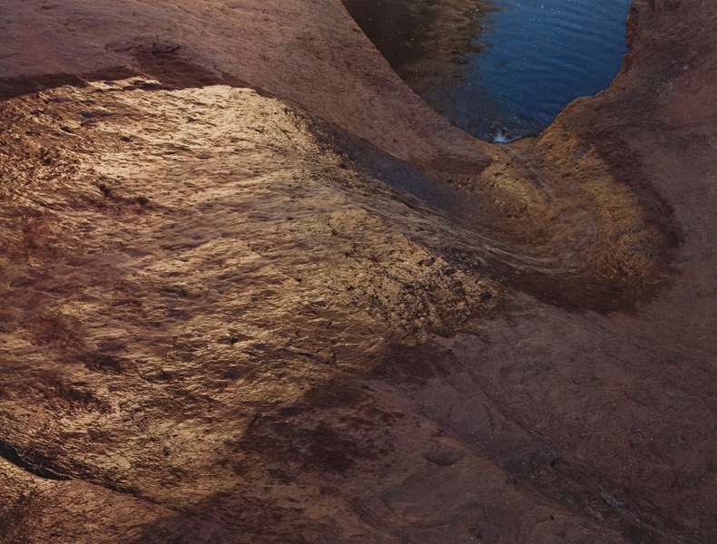 Eliot Porter, Waterslide from Above