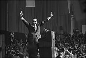 Gary Bishop, President Nixon Giving Victory Sign
