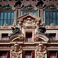 Day and Night on the Adolphus Hotel Facade