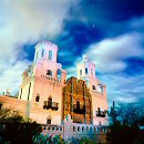 William Lesch, San Xavier Mission, Moonlight, Tucson